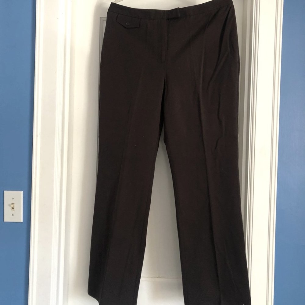 NWT Ann Taylor Brown Straight Leg Pants (Size 14)